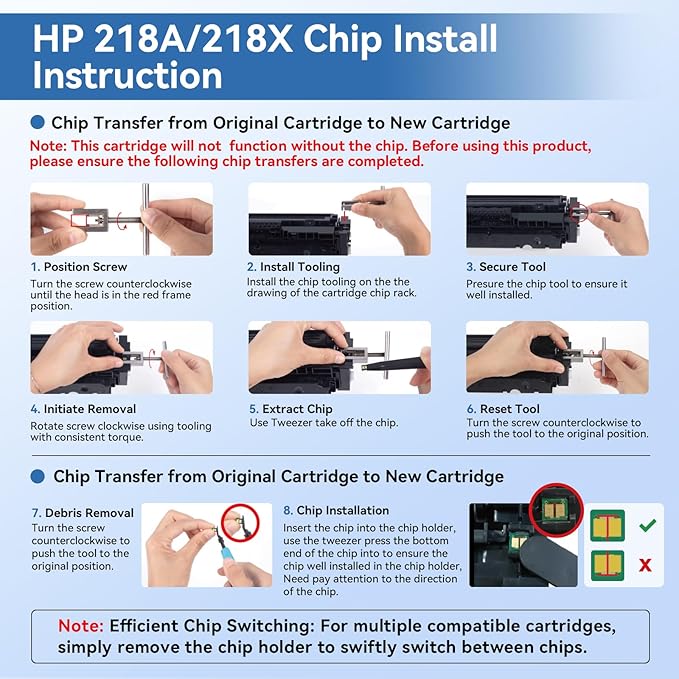 MYTONER Compatible Toner Cartridges (NO CHIP) Replacement for HP 218X 218A W2180X W2180A Black Toner for Color MFP 3301fdw 3301cdw 3301sdw Pro 3201dw Printer High Yield Ink, 2Black