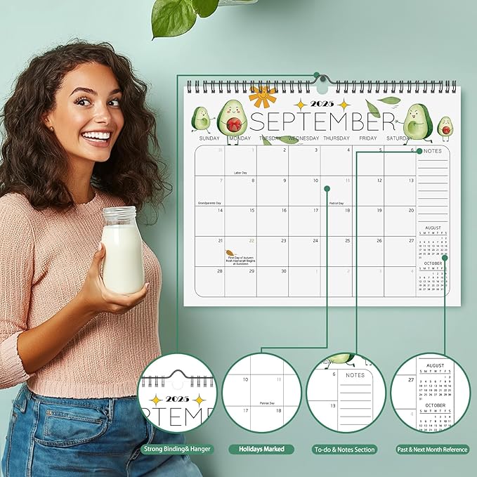 2025-2026 Wall Calendar - 14.5 x 11.5 Calendar 2025 - The Perfect Monthly Calendar Planner for Easy Organizing