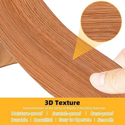 GSCIT Club Wood Grain Repair Tape, 2.4 inch X 100ft Self Adhesive Red Oak Grain Repair Patch for Tables, Chairs, Baseboards, Doors, Windows, Floors, Handicraft DIY.