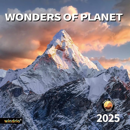 2025 Wall Calendar,Calendar 2025, January 2025 - December 2025, Wall Calendar Wonders of Planet, 12" x 24" Opened,Full Page Months Thick & Sturdy Paper for Gift Perfect Calendar Organizing & Planning