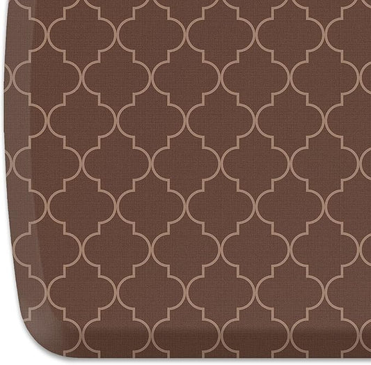 GelPro Elite Premier Anti-Fatigue Kitchen Comfort Floor Mat, 20x36", Lattice Java Stain Resistant Surface with therapeutic gel and energy-return foam for health & wellness