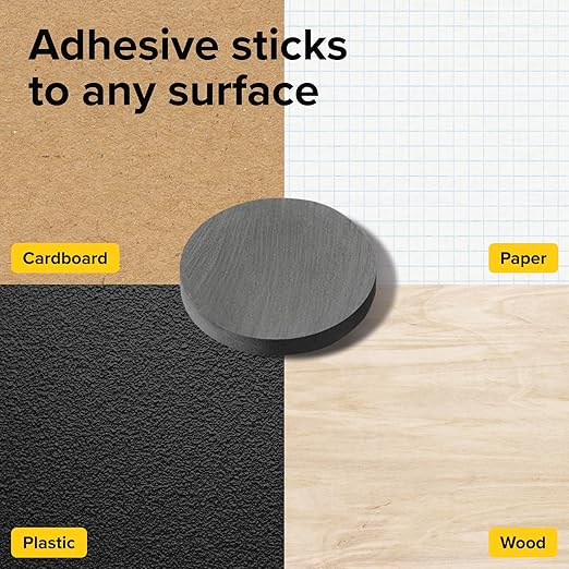 X-bet MAGNET Pack of 36 Magnets Include, Adhesive and Non-Adhesive high-Strength, Versatile Magnets Perfect for Home, Office and Projects - Reliable