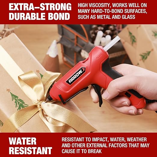 Arrow Mini Hot Glue Sticks, 200 Pack Clear Glue Gun Sticks, 4" and 5/16'' Diameter High Viscosity All-Purpose Gun Stick for DIY Art, Craft General Repairs, Festival Home Decoration