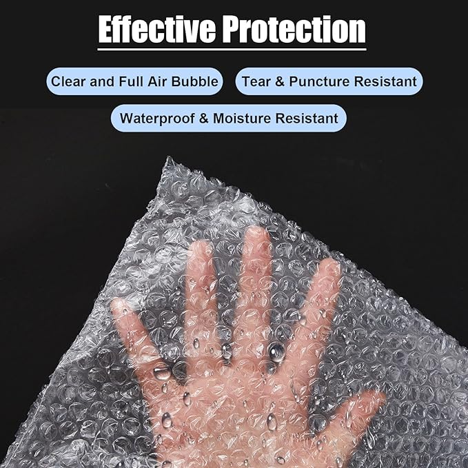 5 Pack Extra Large Bubble Pouches 18 * 22 Inch Clear Bubble Pouch Wrap Bags for Packing Shockproof Cushioning Wrap Bag for Shipping Moving Fragile Dishes China Plates Painting Fragile Items