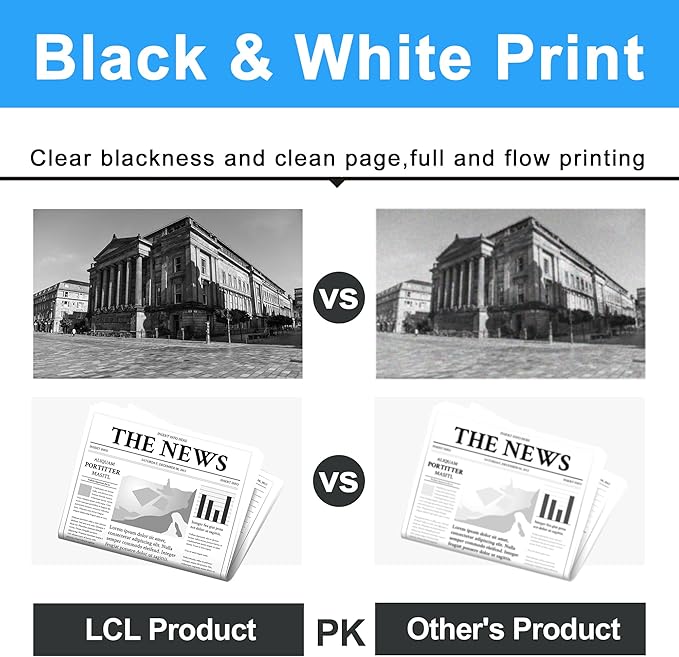 LCL Compatible Ink Cartridge Pigment Replacement for Brother LC3039 XXL LC3039XXL LC3039BK MFC-J5845DW MFC-J5845DW MFC-J5945DW MFC-J6945DW MFC-J6545DW MFC-J6545DW XL (2-Pack Black)
