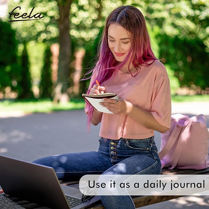 36 Pack Soft Cover Journal Bulk, Feela Lined Blank Travel Journal for Women Men Writing, Notebooks College Ruled for Work, Note Taking Notebook School Business Supplies, 8.2” x 5.5”, A5, Wine