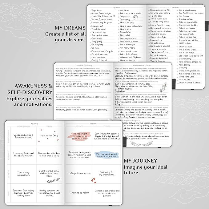 Legend Planner PRO – Deluxe Weekly & Monthly Life Planner to Increase Productivity and Hit Your Goals. Time Management Organizer Notebook – Undated – 7 x 10" Hardcover + Stickers – Mystic Gray