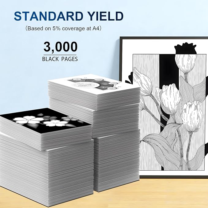 58A Toner 2 Pack Compatible with 58A CF258A Toner Cartridges Black (with Chip), Works with MFP M428fdw M428fdn M428dw M404 M428 Pro M404n M404dn M404dw Printer(2 Pack)