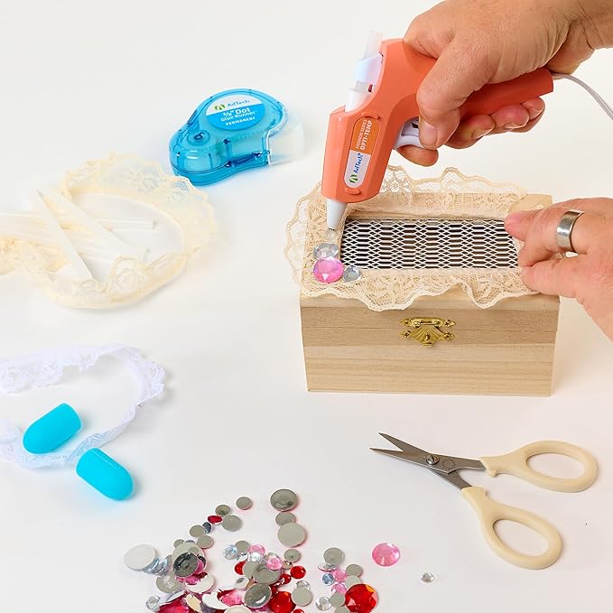 AdTech Mini Artistick 4" High Performance Stringless Hot Glue Sticks - 30 Sticks, Hi-Temp, Strong Bonding for Crafts, Repairs, and DIY Projects