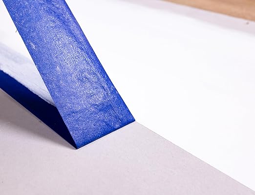 ABRO Blue Painters Tape 2 Inch Wide, 48mm x 55M, All Purpose Blue Tape, Temporary Labeling, Easy Tear, Clean Removal, Masking Tape Colored DIY or Pro - 6 Pack