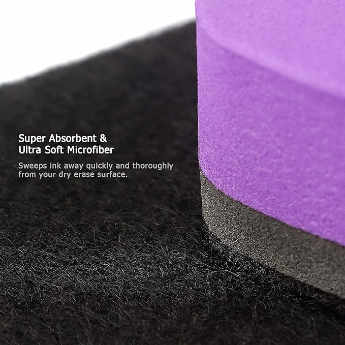 6 Pack Dry Erase Eraser Magnetic Whiteboard Dry Erase Eraser for White Board, White Board Erasers for Kids Classroom, 6 Colors