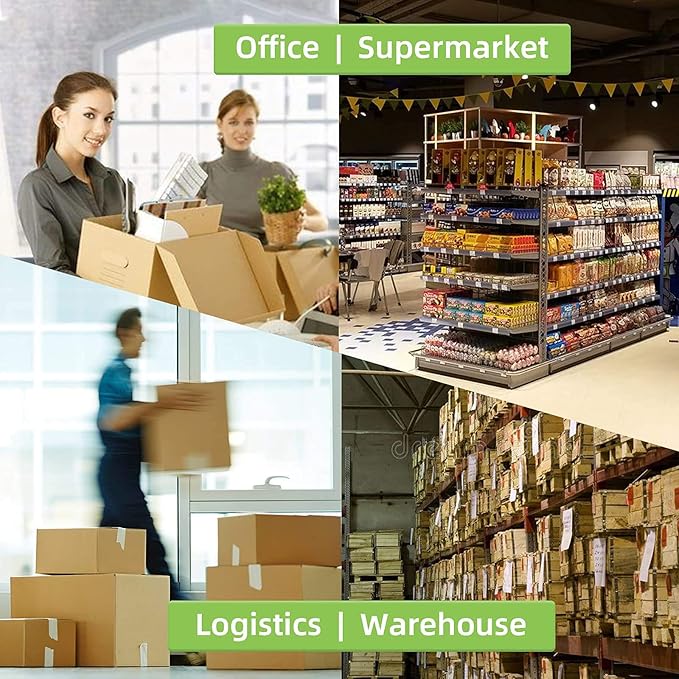 4" x 3" Direct Thermal Labels, Thermal Printer Labels for Shipping Address Barcodes, Thermal Stickers Compatible with Zebra, Rollo, Munbyn Thermal Labels Printers (12 Rolls, 500 Labels/Roll)