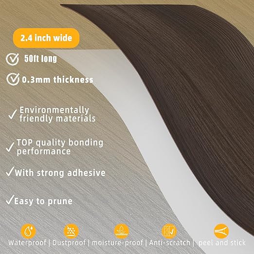 GSCIT Club Wood Grain Repair Tape, 2.4 inch X 50ft Self Adhesive Red Walnut Grain Repair Patch for Tables, Chairs, Baseboards, Doors, Windows, Floors, Handicraft DIY.