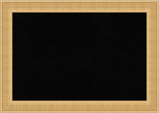 Amanti Art Black Cork Board for Wall, 30x42 Vision Board with Gold Wood Frame, Large Corkboard Office Decor for Home Organization, Traditional Corkboard Pinboard to display items for home organization