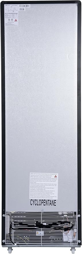 KoolMore KM-MDR-1GD-10C 23 in. One Glass Door Commercial Display Merchandiser Refrigerator Cooler in Black, ETL Listed, 10 cu. ft