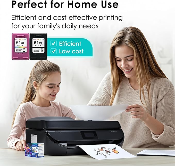 61XL Ink Cartridge Replacement for HP 61 XL (Black Color Combo Pack) for HP61 HP61XL for 4500 5530 4630 2540 4502 2542 4635 5535 4501 3050 2541 3510 2620 2514 3512 1000 1010 1510 Printers