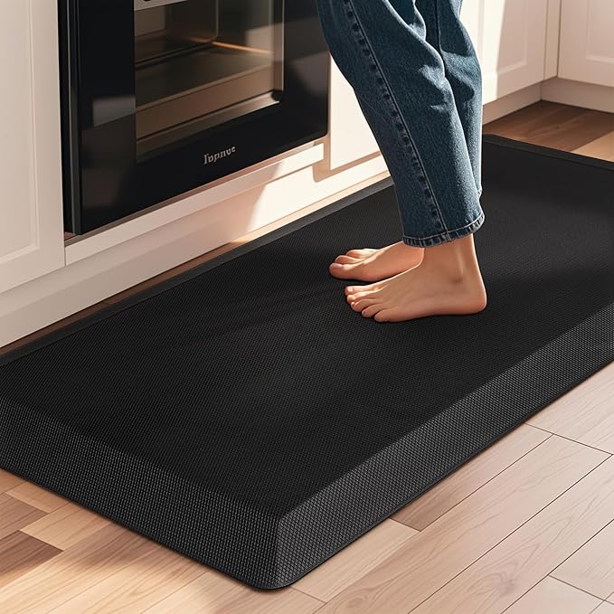 Anti Fatigue Kitchen Mats for Floor, 9/10 Extra Thick Cushioned Standing Desk Mat, Comfort Memory Foam Ergonomic Kitchen Rugs and Mats Non-Slip Waterproof for Office, Kitchen, Sink, 20" x 39"