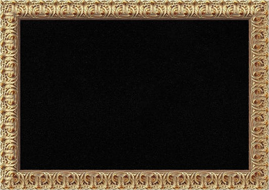 Amanti Art Black Cork Board for Wall, 19x27 Vision Board with Gold Wood Frame, Medium Corkboard Office Decor for Home Organization, Traditional Corkboard Pinboard to display items for home
