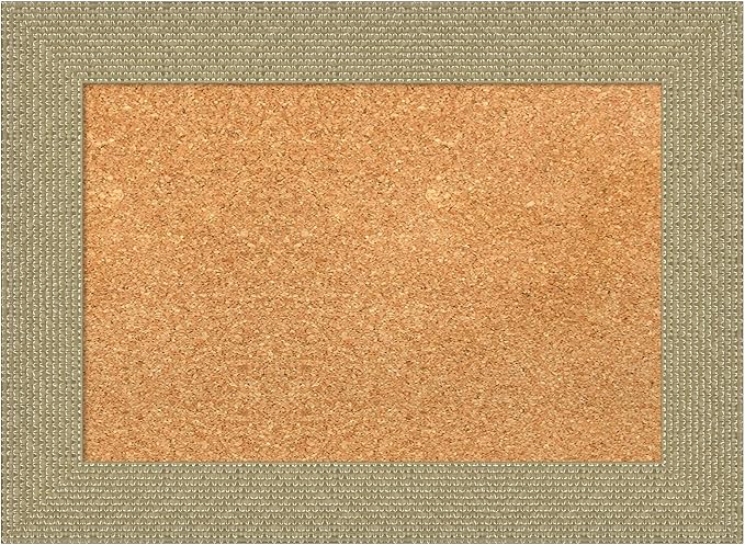 Amanti Art Natural Cork Board for Wall, 16x22 Vision Board with Gold Frame, Small Corkboard Office Decor for Home Organization, Casual Corkboard Pinboard to Display Items for Home Organization in
