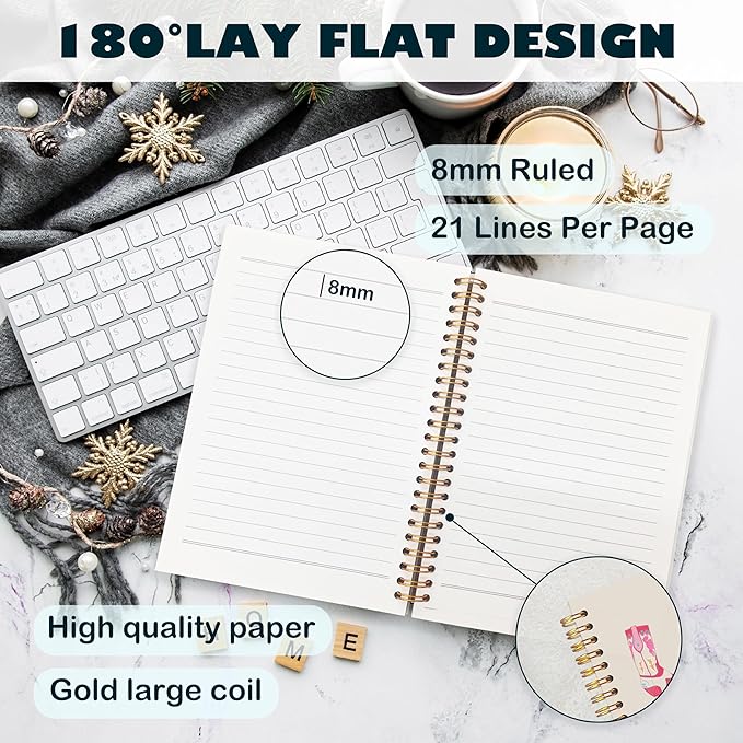 BearCake Western Cowgirl Notebook,Cowgirl Western Gifts for Women,Cute Spiral Journal Notebooks for Women girls ,Western Office Supplies, Western Stuff for Women,Preppy Pink Notebook,Cowgirl Stuff, 5.5x8.3