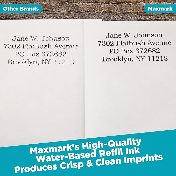 MaxMark Premium Refill Ink for self Inking Stamps and Stamp Pads, Dark Yellow Color - 4 oz.