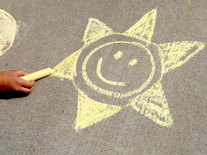 Kid Made Modern 60 Count Pack of Sidewalk Chalk (Red)