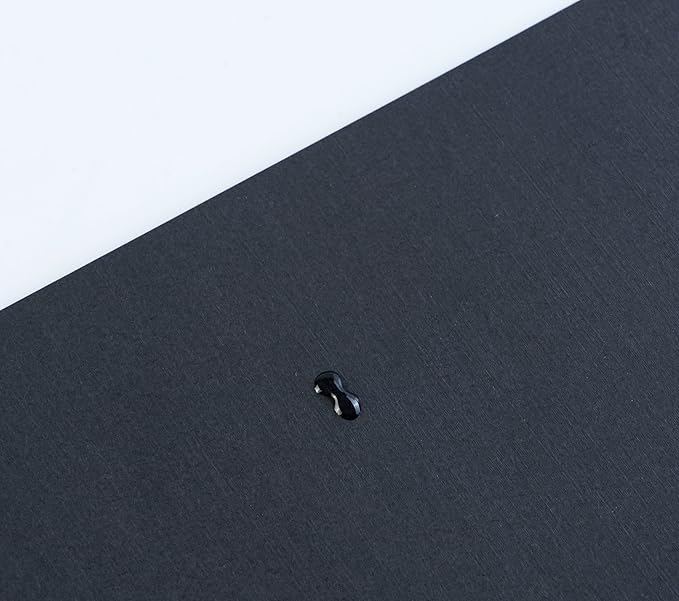 BNC Letter Size Linen Texture Paper Presentation Covers Black Color, Pack of 100