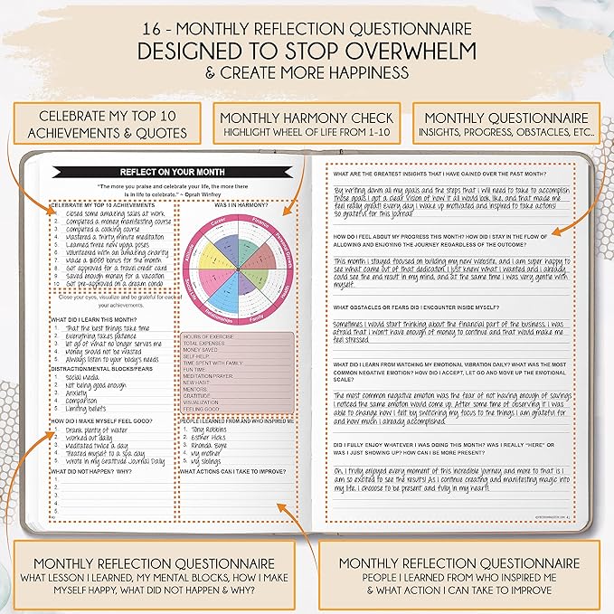 2025-2026 Planner Weekly and Monthly | 16-Month Life Planner to Increase Focus & Productivity | Reduce Overwhelm & Achieve Your Biggest Goals | Include Gift Box & Stickers | Sep 2025-Dec 2026