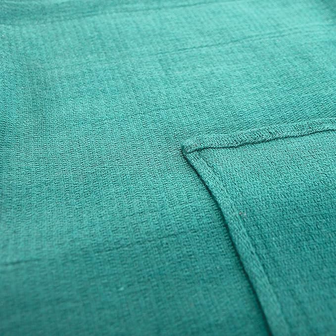 Arkwright Surgical Huck Towels - (Pack of 12) Lint Free & Highly Absorbent Pre-Treated Cotton Cleaning Cloths, Perfect for Medical, Auto Detailing, Window Glass, and Shop, 16 x 26 in, Hunter Green