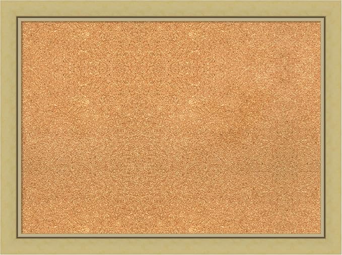 Amanti Art Natural Cork Board for Wall, 23x31 Vision Board with Gold Frame, Medium Corkboard Office Decor for Home Organization, Casual Corkboard Pinboard to display items for home organization