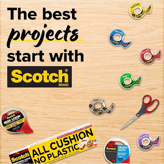 Scotch Magic Tape, 12 Rolls, Numerous Applications, Invisible, Engineered for Repairing, 3/4 x 1000 Inches, Boxed