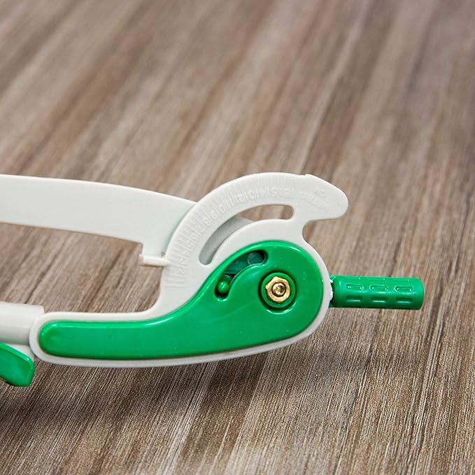 BAZIC Geometry Math Compass Set w/Scale-Arm, 6" Protractor, & HB Wood Pencil, Inch Centimeter, Mathematical Drafting Drawing Tool for Student, 1 UNIT, RANDOM COLOR