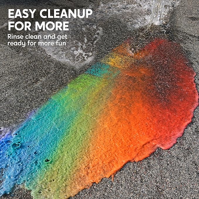 JOYIN 24PCS Race Car Sidewalk Chalk Bulk, Party Favors for Kids, Non Toxic Washable Jumbo Chalk,Toddler Outdoor Toys, Individually Wrapped, Birthday Gifts, Outside Toys (12 Colors)